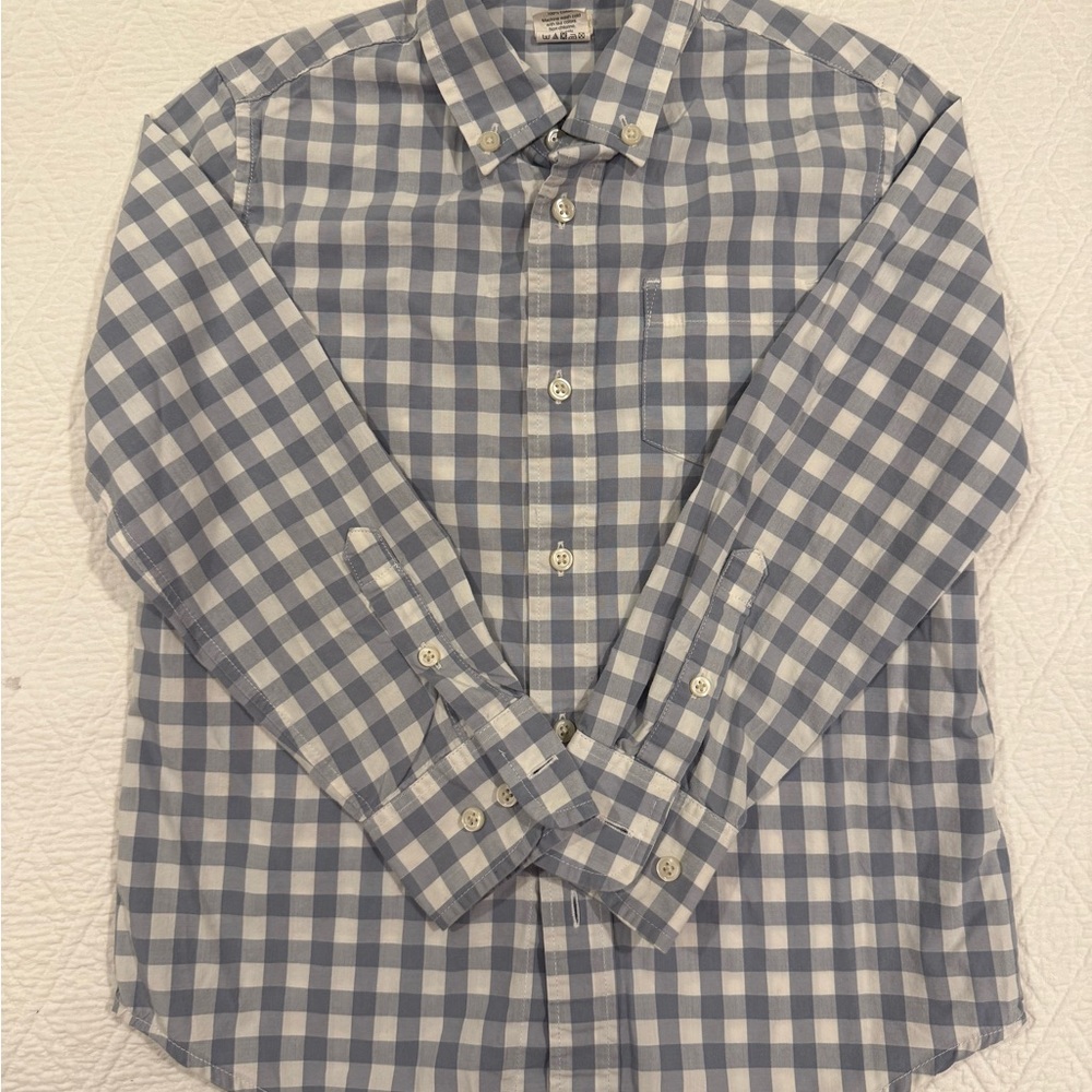 Boy’s Crewcuts Blue and White Checkered Shirt